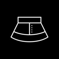 jupe ligne inversé icône conception vecteur