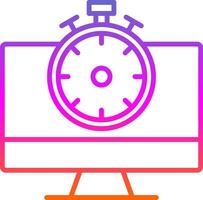 haute la vitesse la communication ligne pente icône conception vecteur