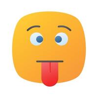 visuellement parfait stupide emoji icône conception, facile à utilisation et Télécharger vecteur