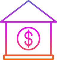 hypothèque prêt ligne cercle autocollant icône vecteur