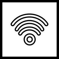 Icône de vecteur wifi