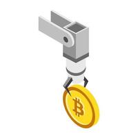 concepts de technologie bitcoin vecteur