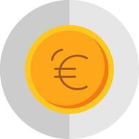 euro plat échelle icône conception vecteur