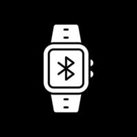 Bluetooth glyphe inversé icône conception vecteur