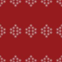 traditionnel ethnique motifs ikat géométrique en tissu modèle traverser point.ikat broderie ethnique Oriental pixel rouge Contexte. résumé,illustration. texture, Noël, décoration, papier peint. vecteur
