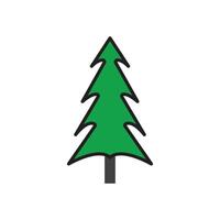 Facile pin ou sapin arbre logo pin maison à feuilles persistantes.pour pin forêt aventuriers camping la nature badges et entreprise. vecteur