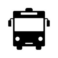 autobus silhouette icône. école autobus. vecteur
