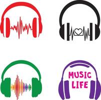 casque de musique, casque, DJ, musique, écouteurs clipart, Couper déposer, écouteurs cricut, la musique silhouette, casque agrafe art vecteur