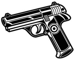 pistolet pistolet icône illustration vecteur