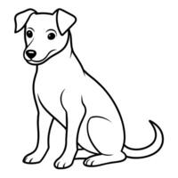 chien coloration livre illustration ligne art vecteur