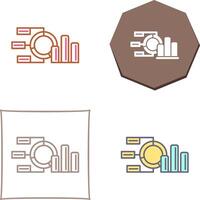 conception d'icône graphique à secteurs vecteur