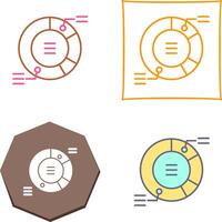 conception d'icône graphique à secteurs vecteur