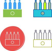 unique pack de bières icône conception vecteur