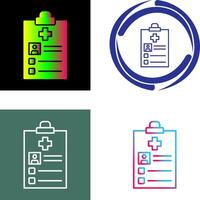 médical record icône conception vecteur