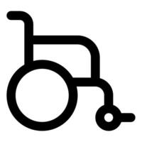 fauteuil roulant icône pour la toile, application, infographie, etc vecteur
