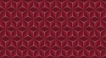3d abstrait Contexte avec hexagones, luxe rouge moderne géométrique arrière-plans vecteur