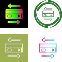 transaction icône conception vecteur