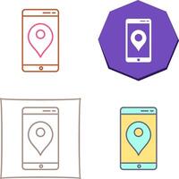 unique GPS un service icône conception vecteur