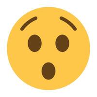 étouffé visage emoji icône vecteur