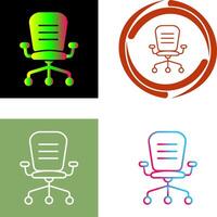 conception d'icône de chaise de bureau vecteur