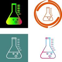 conception d'icône de bécher vecteur