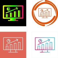 conception d'icône de statistiques vecteur