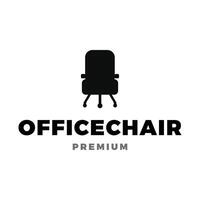 Bureau chaise icône logo modèle illustration conception vecteur