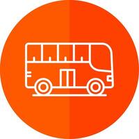 ville autobus ligne Jaune blanc icône vecteur