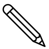 conception d'icône de ligne de crayon vecteur