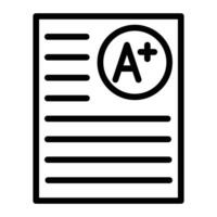 grades ligne icône conception vecteur