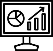 conception d'icône de visualisation de données vecteur