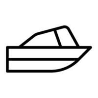 la vitesse bateau ligne icône conception vecteur