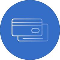 crédit carte plat bulle icône vecteur