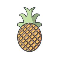 Icône d&#39;ananas de vecteur