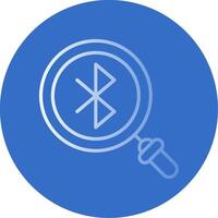 Bluetooth plat bulle icône vecteur