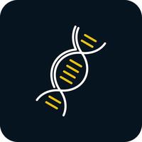 ADN ligne rouge cercle icône vecteur