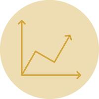ligne Jaune cercle graphique ligne Jaune cercle icône vecteur