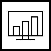 Icône de vecteur de statistiques