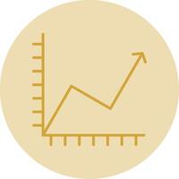ligne Jaune cercle graphique ligne Jaune cercle icône vecteur
