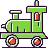 locomotive rempli conception icône vecteur