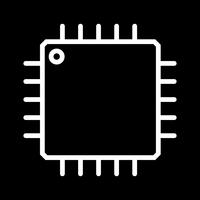 Icône de processeur de vecteur