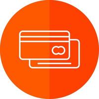 crédit carte ligne Jaune blanc icône vecteur