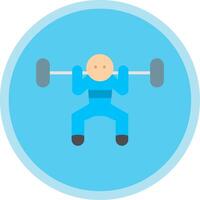 faire des exercices plat multi cercle icône vecteur