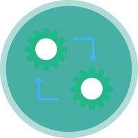 méthodologie plat multi cercle icône vecteur