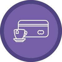 carte Paiement ligne multi cercle icône vecteur