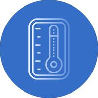 thermomètre plat bulle icône vecteur