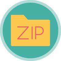 Zip *: français des dossiers plat multi cercle icône vecteur