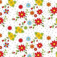 fleur motif fond papier peint illustration vectorielle modifiable vecteur