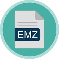 emz fichier format plat multi cercle icône vecteur