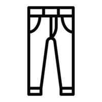 pantalon ligne icône conception vecteur